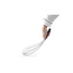 Casa si Gradina - Bucatarie si vesela - Ustensile bucatarie - Pensule, spatule si teluri bucatarie - Tel profesional Piano Inox cu maner polipropilena 300 mm Hendi, 12 fire flexibile - Infinity.ro