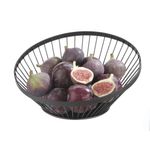 Casa si Gradina - Bucatarie si vesela - Ustensile bucatarie - Cosuri servire - Cos pentru servire fructe Hendi, rotund,negru, diametru 280x(H)130 mm - Infinity.ro