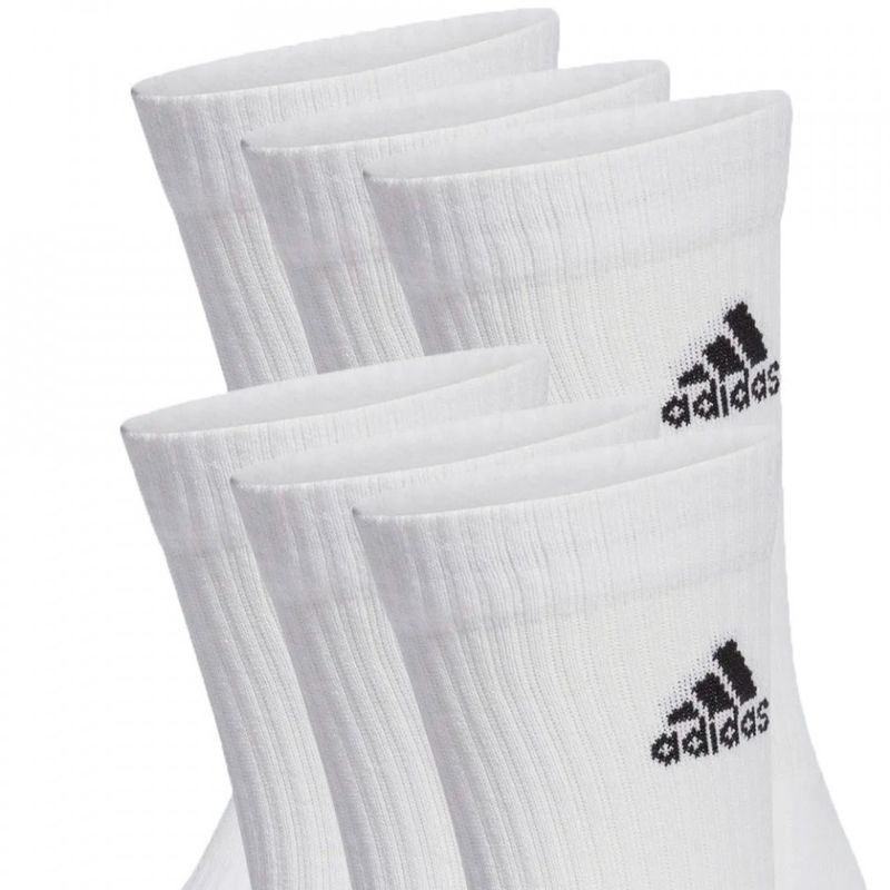Fashion, accesorii si bijuterii - Barbati - Lenjerie si pijamale barbati - Sosete si ciorapi barbati - Set 6 perechi sosete Adidas Cushioned Crew, 37-39 - Infinity.ro
