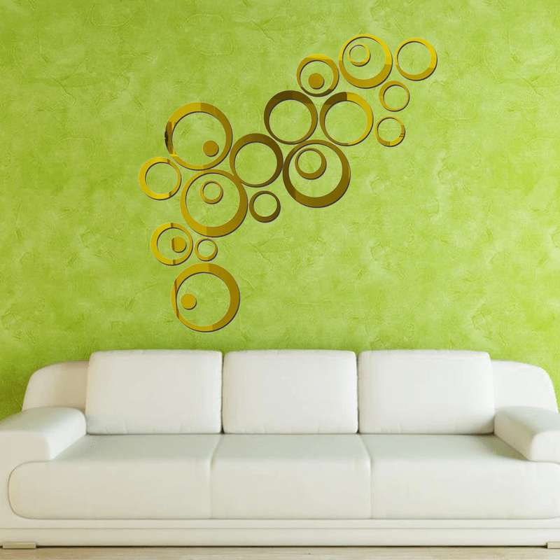 Casa si Gradina - Decoratiuni - Oglinzi - Set Oglinzi Desgn Modern - Oglinzi Decorative Acrilice GOLD - Mysyle Luxury Home 24 bucati/Set - Infinity.ro
