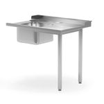 Casa si Gradina - Mobilier - Mese si birouri - Mese bucatarie si dining - Masa prespalare cu o cuva pe stanga, pentru masina de spalat 1200x600x(H)850 mm, atasare pe partea dreapta - Infinity.ro
