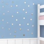 Casa si Gradina - Decoratiuni - Oglinzi - Set 100  Oglinzi Acrilice Autoadezive, Model sELE, 4x4 cm, slver - Ideale pentru decorarea peretilor, - Infinity.ro