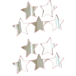 Casa si Gradina - Decoratiuni - Oglinzi - Set 100  Oglinzi Acrilice Autoadezive, Model sELE, 4x4 cm, slver - Ideale pentru decorarea peretilor, - Infinity.ro