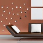 Casa si Gradina - Decoratiuni - Oglinzi - Set 100  Oglinzi Acrilice Autoadezive, Model sELE, 4x4 cm, slver - Ideale pentru decorarea peretilor, - Infinity.ro