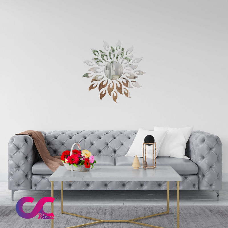 Casa si Gradina/Decoratiuni/Oglinzi - Oglinzi, Model sare, Argintiu, Acrilice, Autoadezive pentru Decor s Desgn Interior, 27 pies - Infinity.ro