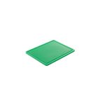 Casa si Gradina - Bucatarie si vesela - Ustensile bucatarie - Tocatoare de bucatarie - Tocator verde, 26.5x32.5x(H)1.2 cm - GN1/2, cu sant de scurgere, polietilena HDPE 500, respecta normele de igiena HACCP, Hendi - Infinity.ro