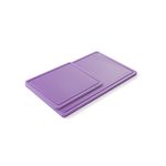Casa si Gradina - Bucatarie si vesela - Ustensile bucatarie - Tocatoare de bucatarie - Tocator violet, 26.5x32.5x(H)1.2 cm - GN1/2, cu sant de scurgere, polietilena HDPE 500, respecta normele de igiena HACCP, Hendi - Infinity.ro