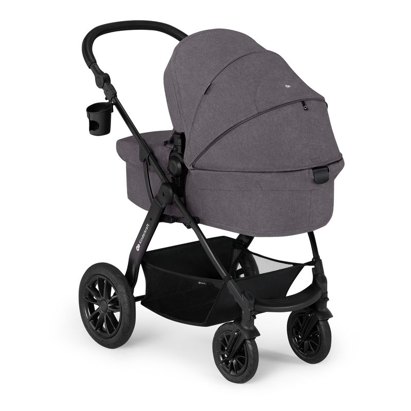 Jucarii, Copii si Bebe - Carucioare si articole de transport - Carucioare - Carucioare 3 in 1 - Carucior multifunctional Kinderkraft xmoov, 3 in 1, gri inchis - Infinity.ro