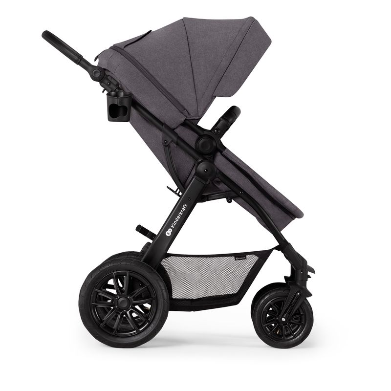 Jucarii, Copii si Bebe - Carucioare si articole de transport - Carucioare - Carucioare 3 in 1 - Carucior multifunctional Kinderkraft xmoov, 3 in 1, gri inchis - Infinity.ro
