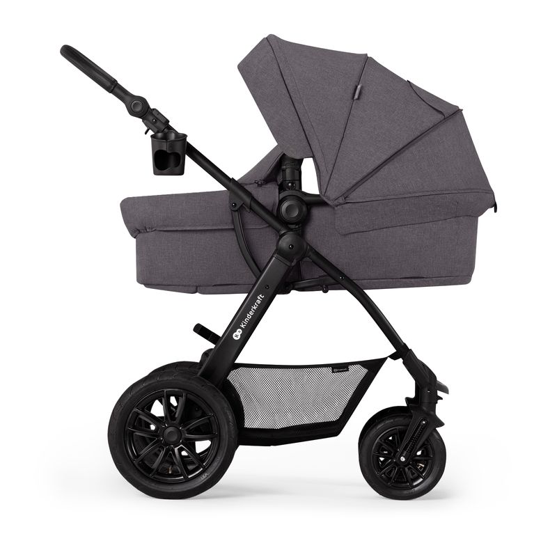 Jucarii, Copii si Bebe - Carucioare si articole de transport - Carucioare - Carucioare 3 in 1 - Carucior multifunctional Kinderkraft xmoov, 3 in 1, gri inchis - Infinity.ro