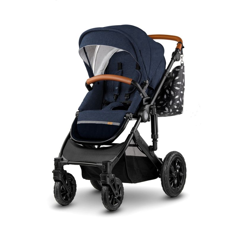 Jucarii, Copii si Bebe - Carucioare si articole de transport - Carucioare - Carucioare 3 in 1 - Carucior 3 in 1 Kinderkraft Prime 2 3 in 1 MINK PRO albastru navy - Infinity.ro