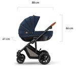 Jucarii, Copii si Bebe - Carucioare si articole de transport - Carucioare - Carucioare 3 in 1 - Carucior 3 in 1 Kinderkraft Prime 2 3 in 1 MINK PRO albastru navy - Infinity.ro