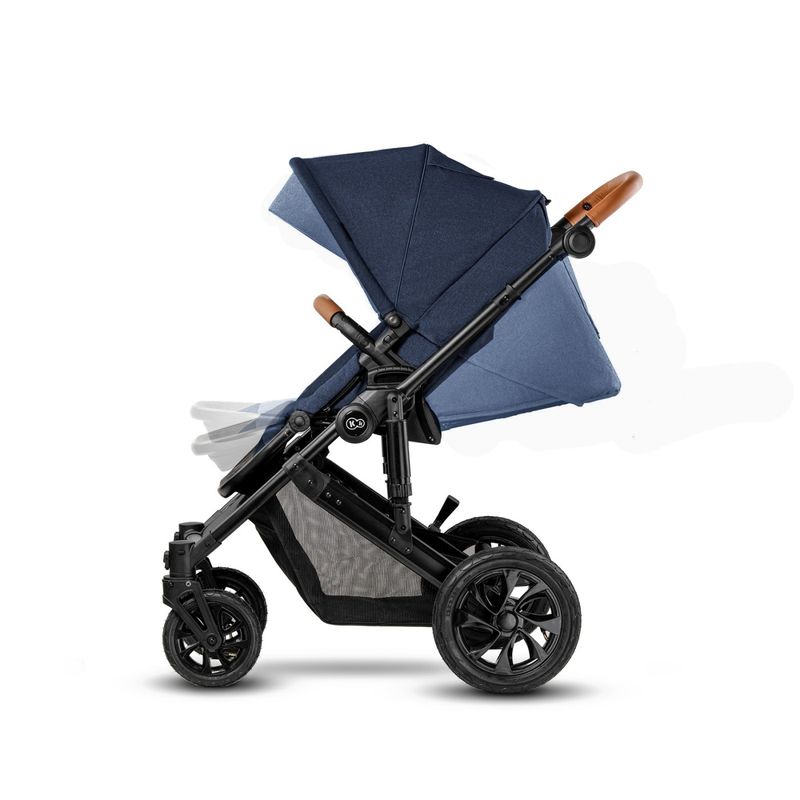 Jucarii, Copii si Bebe - Carucioare si articole de transport - Carucioare - Carucioare 3 in 1 - Carucior 3 in 1 Kinderkraft Prime 2 3 in 1 MINK PRO albastru navy - Infinity.ro