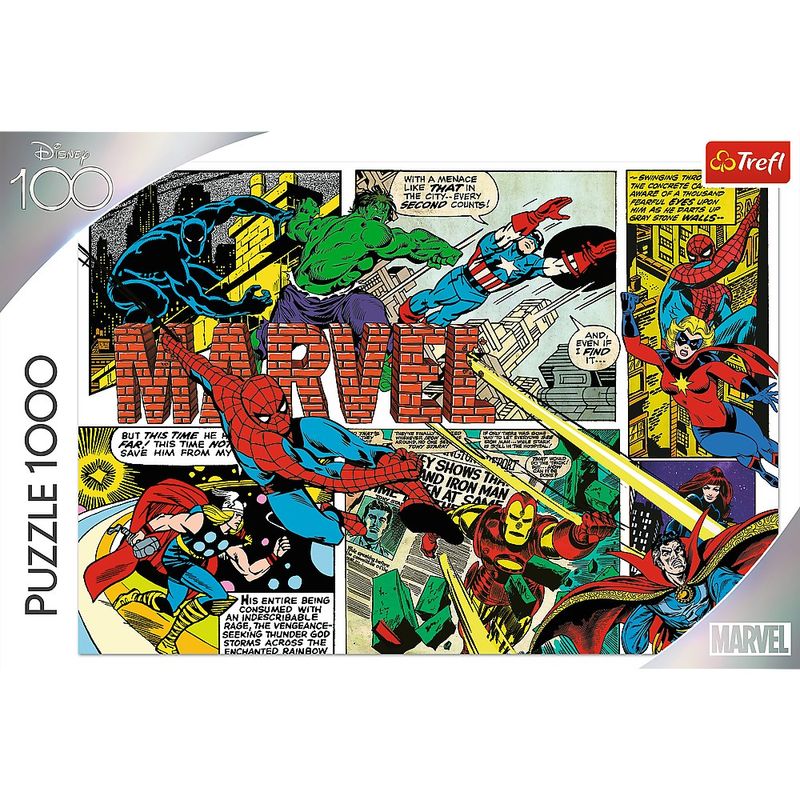 Jucarii, Copii si Bebe - Jucarii si jocuri - Jocuri si puzzle - Puzzle - Puzzle Trefl 1000 Disney 100 eroii marvel - Infinity.ro