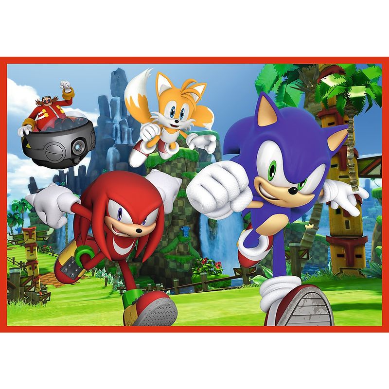 Jucarii, Copii si Bebe - Jucarii si jocuri - Jocuri si puzzle - Puzzle - Puzzle Trefl 4in1 sonic aventurile lui sonic - Infinity.ro