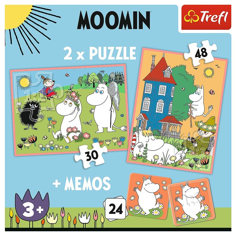 Jucarii, Copii si Bebe - Jucarii si jocuri - Jocuri si puzzle - Puzzle - Puzzle Trefl 2in1 memo moomin - Infinity.ro