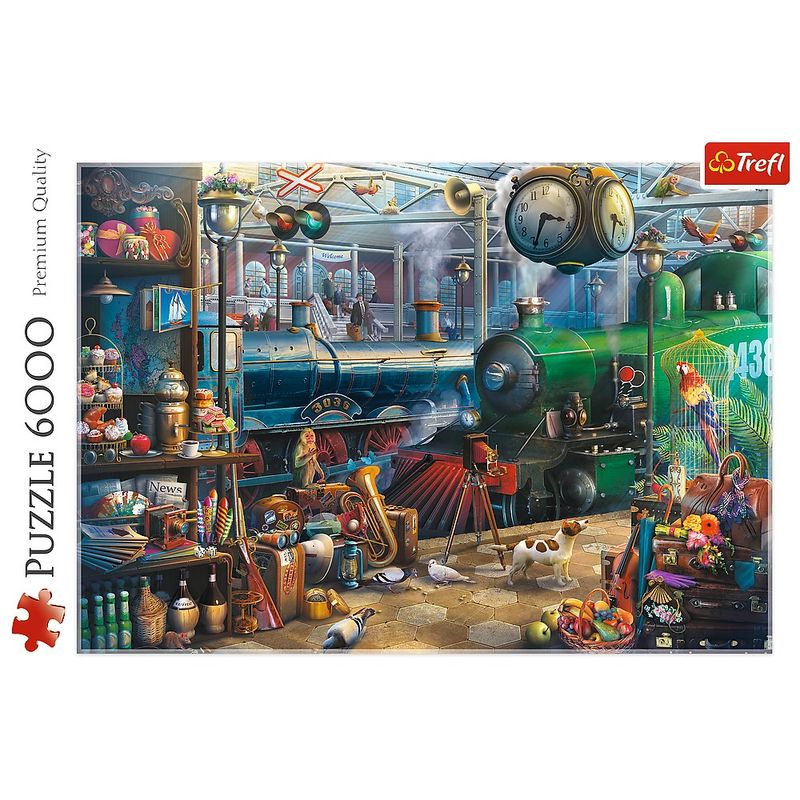 Jucarii, Copii si Bebe - Jucarii si jocuri - Jocuri si puzzle - Puzzle - Puzzle Trefl 6000 statia de tren - Infinity.ro