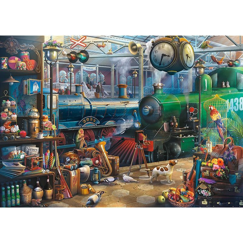 Jucarii, Copii si Bebe - Jucarii si jocuri - Jocuri si puzzle - Puzzle - Puzzle Trefl 6000 statia de tren - Infinity.ro