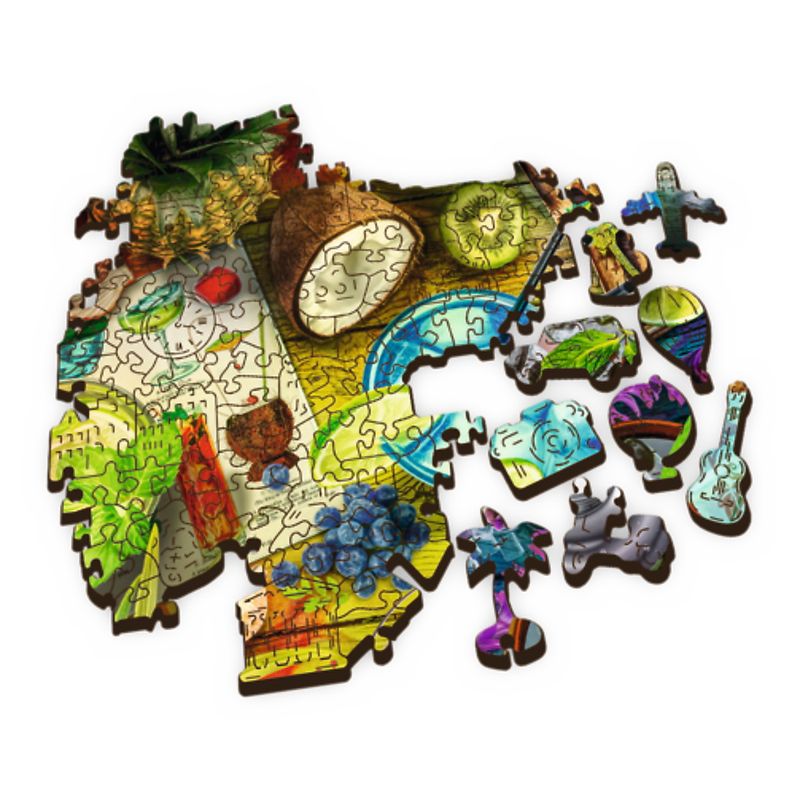Jucarii, Copii si Bebe - Jucarii si jocuri - Jocuri si puzzle - Puzzle - Puzzle Trefl din lemn 500+1 piese cocktailurile colorate - Infinity.ro