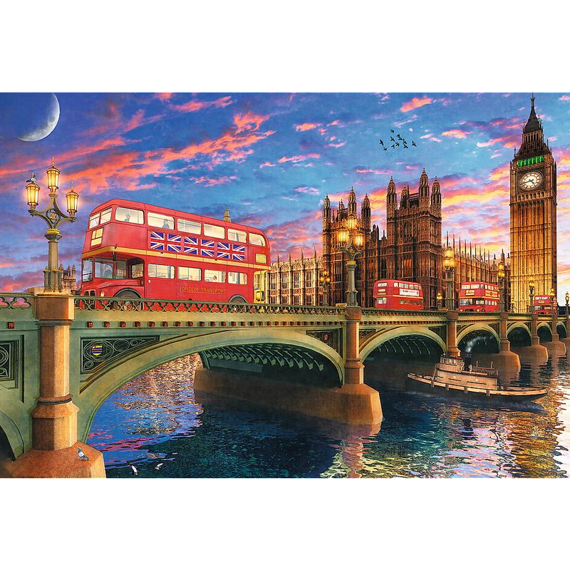 Jucarii, Copii si Bebe - Jucarii si jocuri - Jocuri si puzzle - Puzzle - Puzzle Trefl din lemn 500+1 obictivele turistice din londra - Infinity.ro