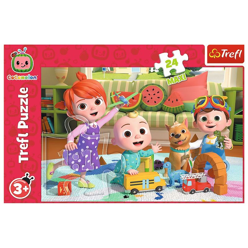 Jucarii, Copii si Bebe - Jucarii si jocuri - Jocuri si puzzle - Puzzle - Puzzle Trefl 24 maxi cocomelon gata de aventura - Infinity.ro