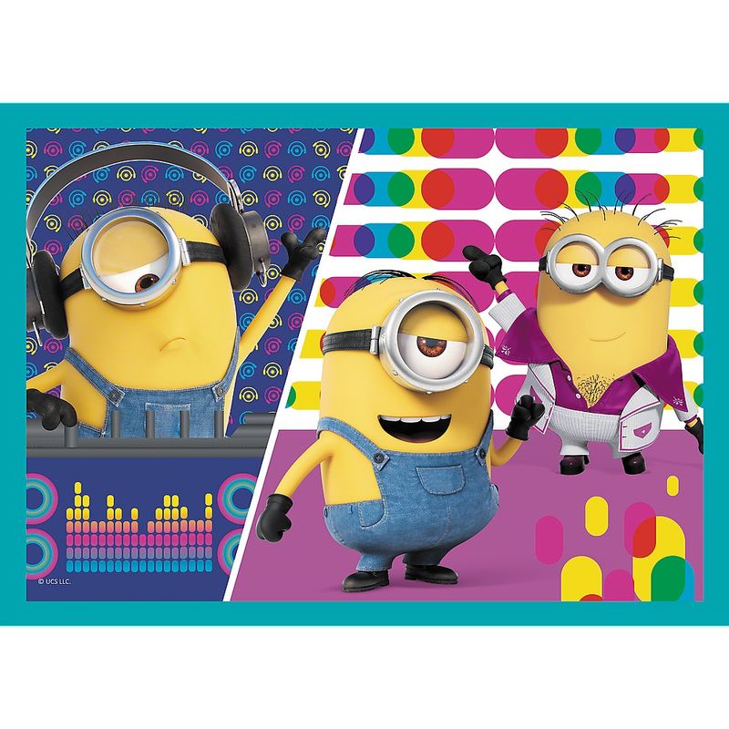 Jucarii, Copii si Bebe - Jucarii si jocuri - Jocuri si puzzle - Puzzle - Puzzle Trefl minions 4in1 lumea fericita a minionilor - Infinity.ro