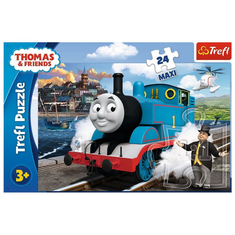 Jucarii, Copii si Bebe - Jucarii si jocuri - Jocuri si puzzle - Puzzle - Puzzle Trefl 24 maxi happy thomas day - Infinity.ro