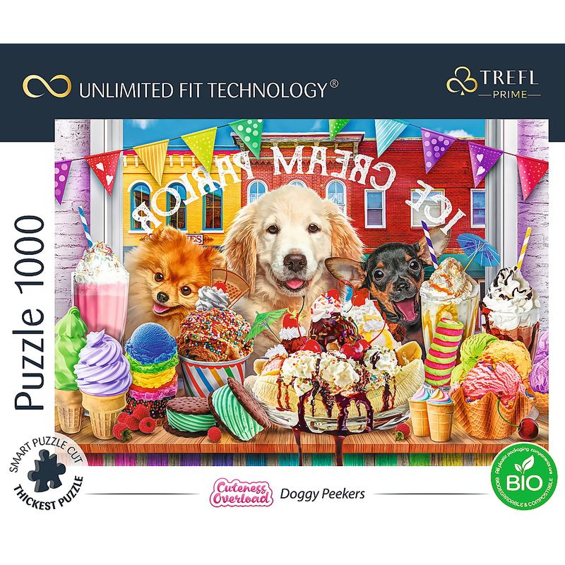 Jucarii, Copii si Bebe - Jucarii si jocuri - Jocuri si puzzle - Puzzle - Puzzle Trefl uft 1000 petrecerea catelusilor - Infinity.ro