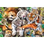 Jucarii, Copii si Bebe - Jucarii si jocuri - Jocuri si puzzle - Puzzle - Puzzle Trefl din lemn 500+1 piese felinele din jungla - Infinity.ro