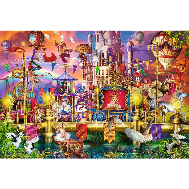 Jucarii, Copii si Bebe - Jucarii si jocuri - Jocuri si puzzle - Puzzle - Puzzle Trefl din lemn 500+1 piese lumea magica - Infinity.ro