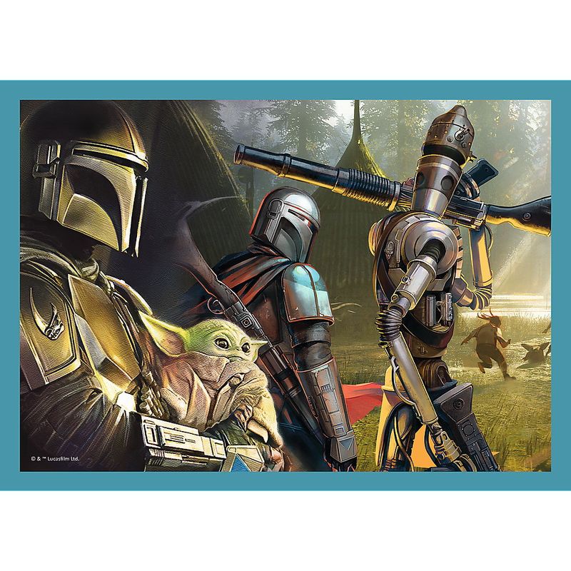 Jucarii, Copii si Bebe - Jucarii si jocuri - Jocuri si puzzle - Puzzle - Puzzle 4in1 mandalorian si lumea lui - Infinity.ro