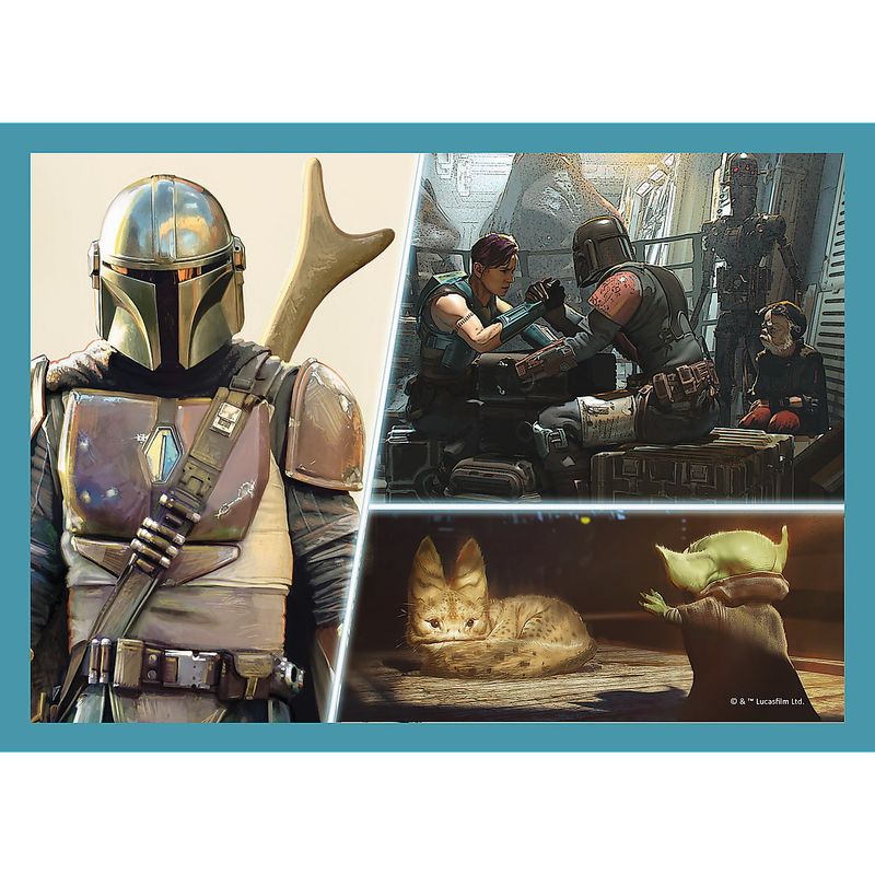 Jucarii, Copii si Bebe - Jucarii si jocuri - Jocuri si puzzle - Puzzle - Puzzle 4in1 mandalorian si lumea lui - Infinity.ro