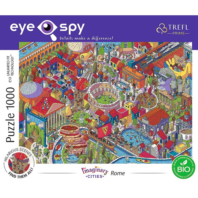 Jucarii, Copii si Bebe - Jucarii si jocuri - Jocuri si puzzle - Puzzle - Puzzle Trefl 1000 uft eye spy roma - Infinity.ro