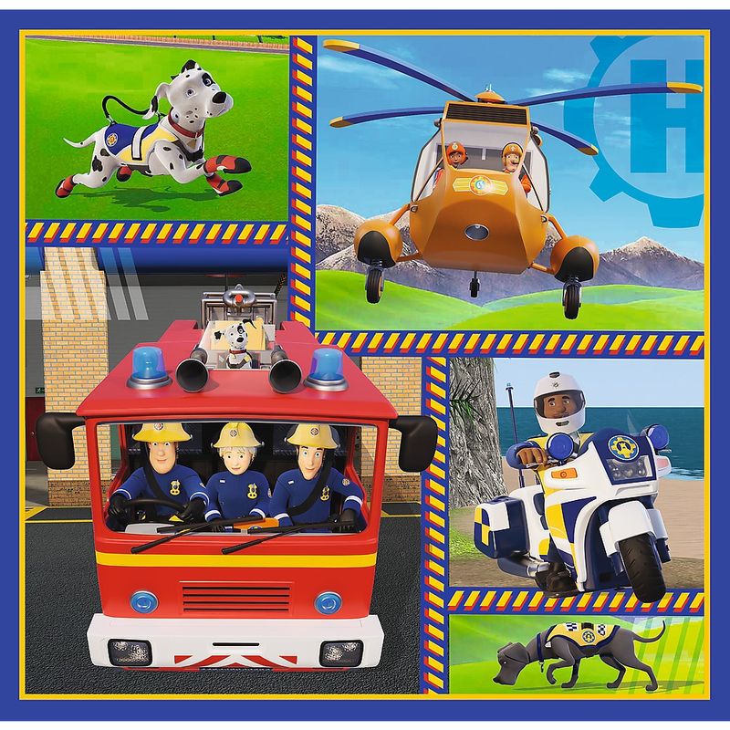 Jucarii, Copii si Bebe - Jucarii si jocuri - Jocuri si puzzle - Puzzle - Puzzle Trefl 3in1 pompierul sam o zi din viata pompierilor - Infinity.ro