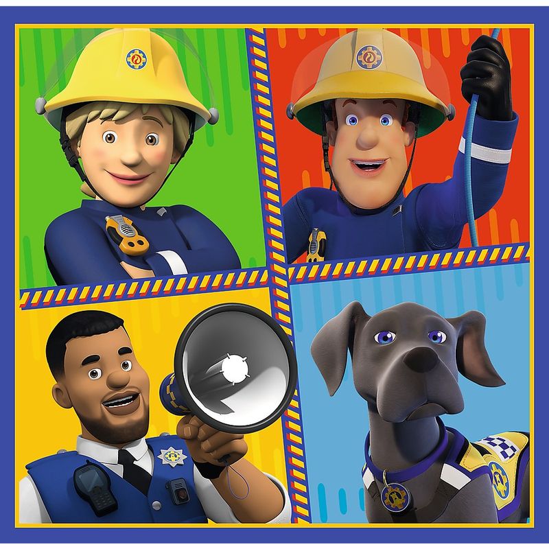 Jucarii, Copii si Bebe - Jucarii si jocuri - Jocuri si puzzle - Puzzle - Puzzle Trefl 3in1 pompierul sam o zi din viata pompierilor - Infinity.ro