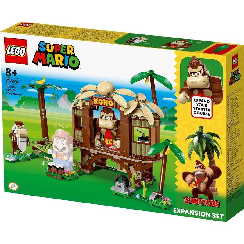 Jucarii, Copii si Bebe - Jucarii si jocuri - Seturi de constructie si cuburi - Seturi de constructie - Lego super mario set de extindere casa din copac a lui donkey kong 71424 - Infinity.ro
