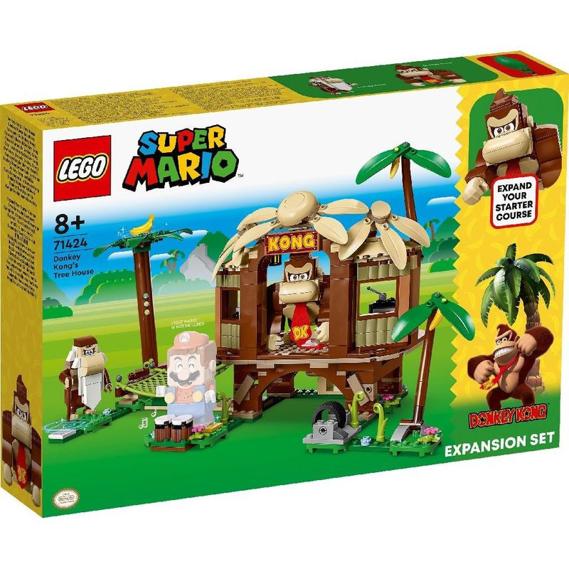 Jucarii, Copii si Bebe - Jucarii si jocuri - Seturi de constructie si cuburi - Seturi de constructie - Lego super mario set de extindere casa din copac a lui donkey kong 71424 - Infinity.ro