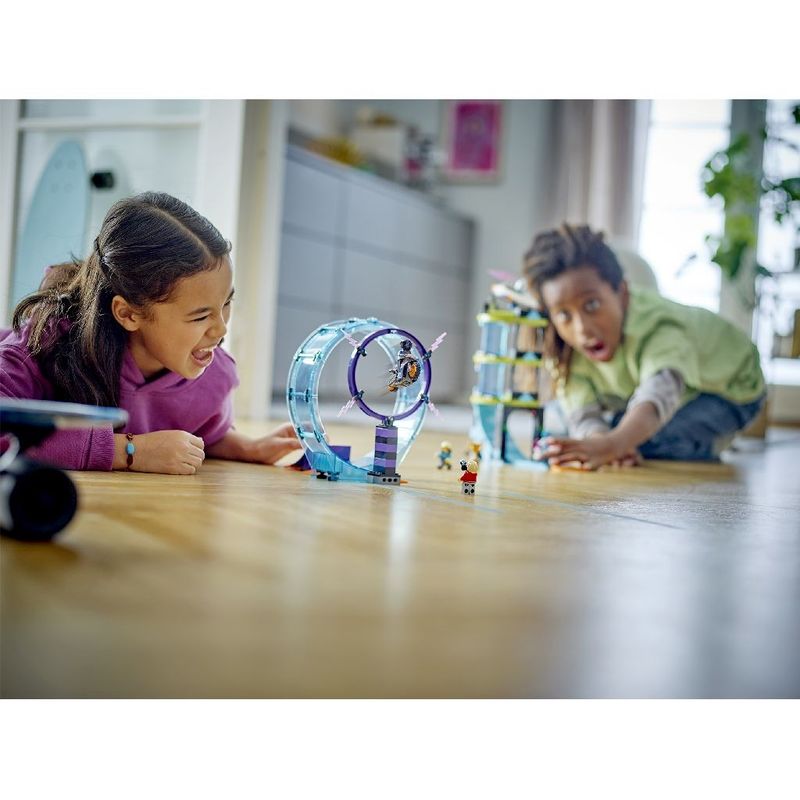 Jucarii, Copii si Bebe - Jucarii si jocuri - Seturi de constructie si cuburi - Seturi de constructie - Lego city provocarea suprema de cascadorii pe motocicleta 60361 - Infinity.ro