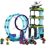 Jucarii, Copii si Bebe - Jucarii si jocuri - Seturi de constructie si cuburi - Seturi de constructie - Lego city provocarea suprema de cascadorii pe motocicleta 60361 - Infinity.ro