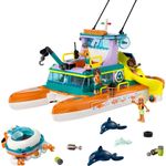 Jucarii, Copii si Bebe - Jucarii si jocuri - Seturi de constructie si cuburi - Seturi de constructie - Lego friends barca de salvare pe mare 41734 - Infinity.ro