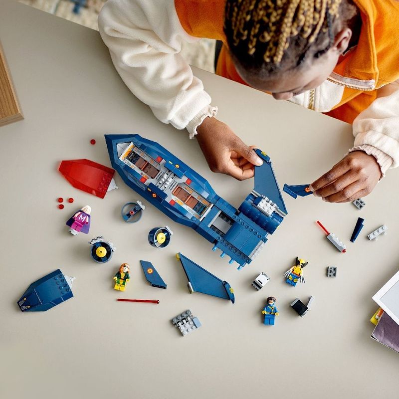 Jucarii, Copii si Bebe - Jucarii si jocuri - Seturi de constructie si cuburi - Seturi de constructie - Lego marvel super heroes avionul x jet al x men 76281 - Infinity.ro