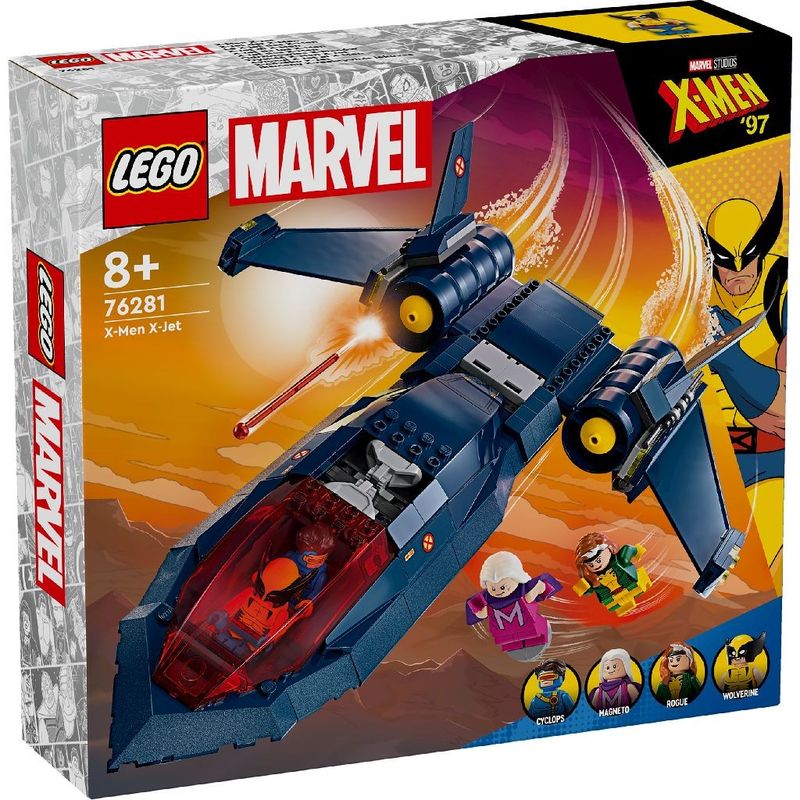 Jucarii, Copii si Bebe - Jucarii si jocuri - Seturi de constructie si cuburi - Seturi de constructie - Lego marvel super heroes avionul x jet al x men 76281 - Infinity.ro
