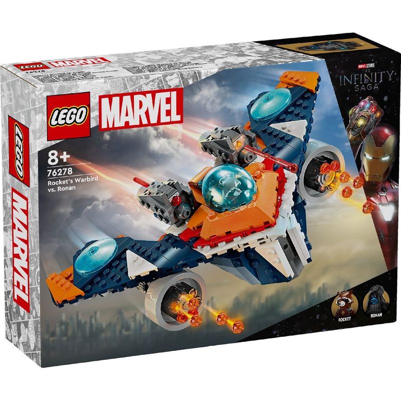 Jucarii, Copii si Bebe - Jucarii si jocuri - Seturi de constructie si cuburi - Seturi de constructie - Lego super heroes avionul de lupta al lui rocket vs ronan 76278 - Infinity.ro