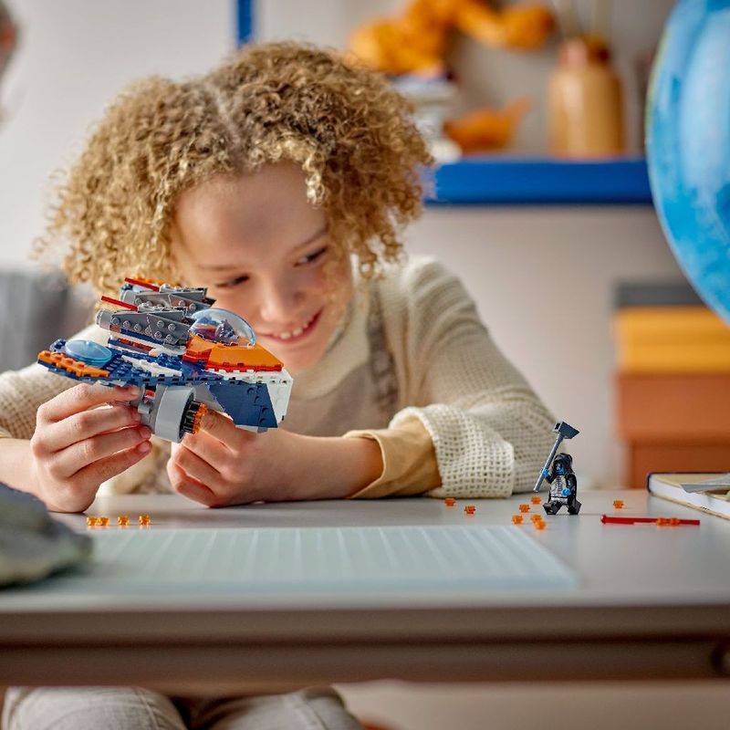 Jucarii, Copii si Bebe - Jucarii si jocuri - Seturi de constructie si cuburi - Seturi de constructie - Lego super heroes avionul de lupta al lui rocket vs ronan 76278 - Infinity.ro
