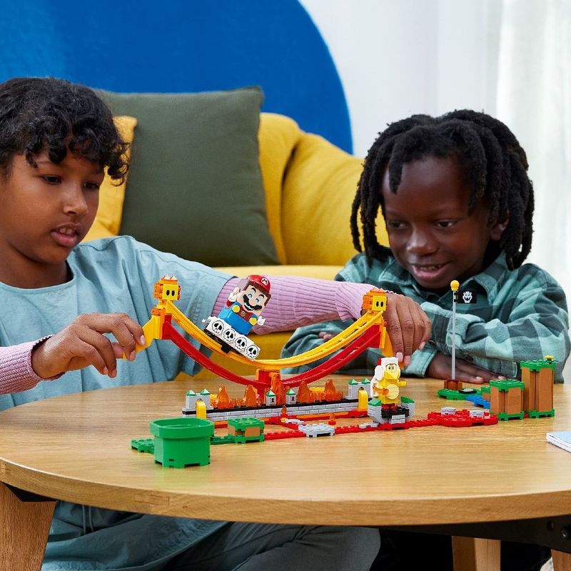 Jucarii, Copii si Bebe - Jucarii si jocuri - Seturi de constructie si cuburi - Seturi de constructie - Lego super mario set de extindere plimbare pe valul de lava 71416 - Infinity.ro