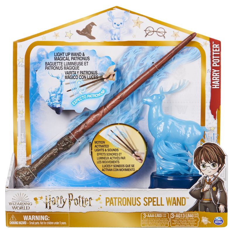 Jucarii, Copii si Bebe - Jucarii si jocuri - Figurine - Harry Potter wizarding world patronus spell wand bagheta  lui harry 33cm - Infinity.ro