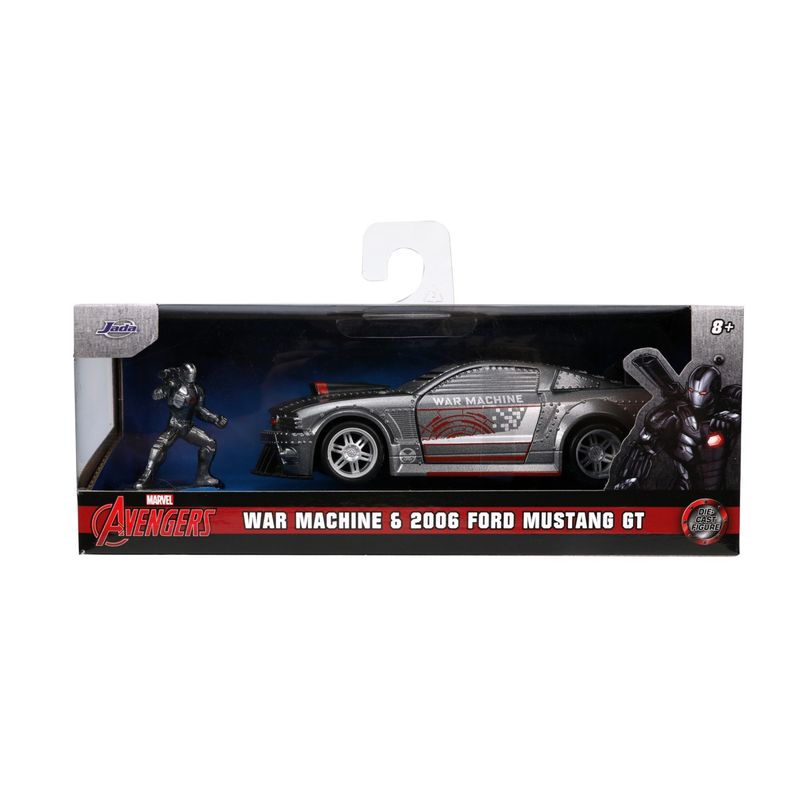 Jucarii, Copii si Bebe - Jucarii si jocuri - Vehicule si jucarii cu telecomanda - Masinute - Jada marvel masinuta metalica ford mustang scara 1:32 si figurina metalica war machine - Infinity.ro