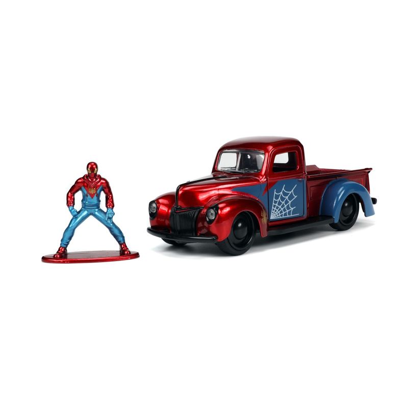 Jucarii, Copii si Bebe - Jucarii si jocuri - Vehicule si jucarii cu telecomanda - Masinute - Jada marvel set masinuta metalica ford pick up scara 1:32 si figurina metalica spider man - Infinity.ro