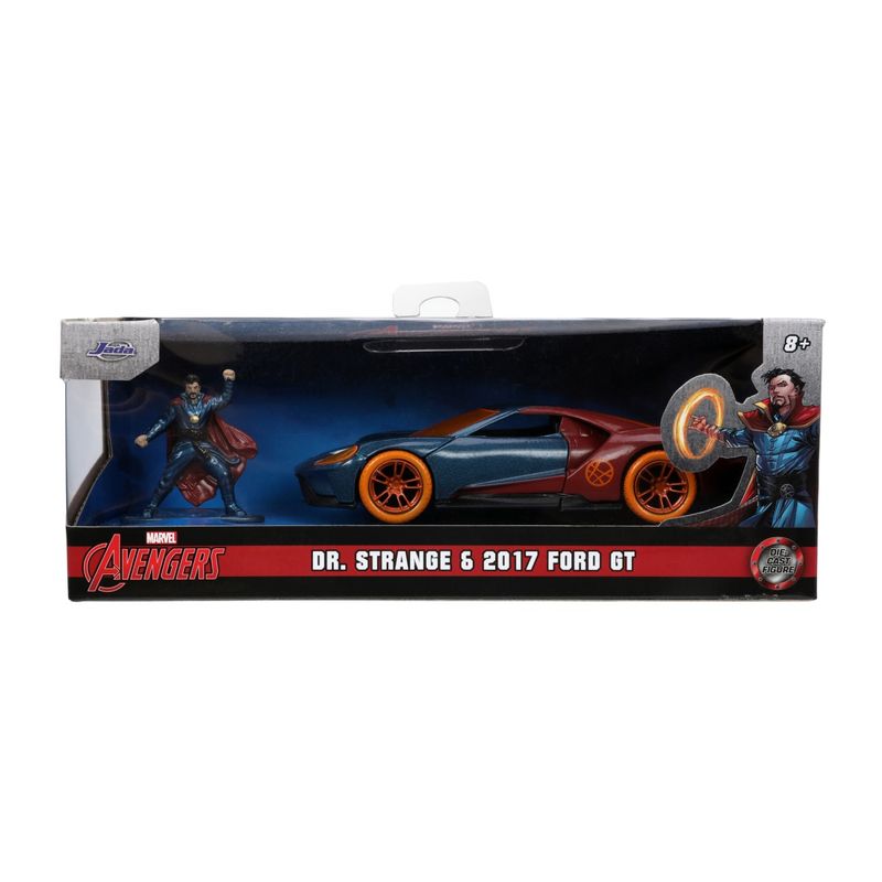 Jucarii, Copii si Bebe - Jucarii si jocuri - Vehicule si jucarii cu telecomanda - Masinute - Jada marvel masinuta metalica ford gt scara 1:32 si figurina metalica doctor strange - Infinity.ro