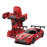Jucarii, Copii si Bebe - Jucarii si jocuri - Vehicule si jucarii cu telecomanda - Masinute - Masinuta metalica convertibila mercedes benz gt3 rosie cu scara 1 la 32 - Infinity.ro